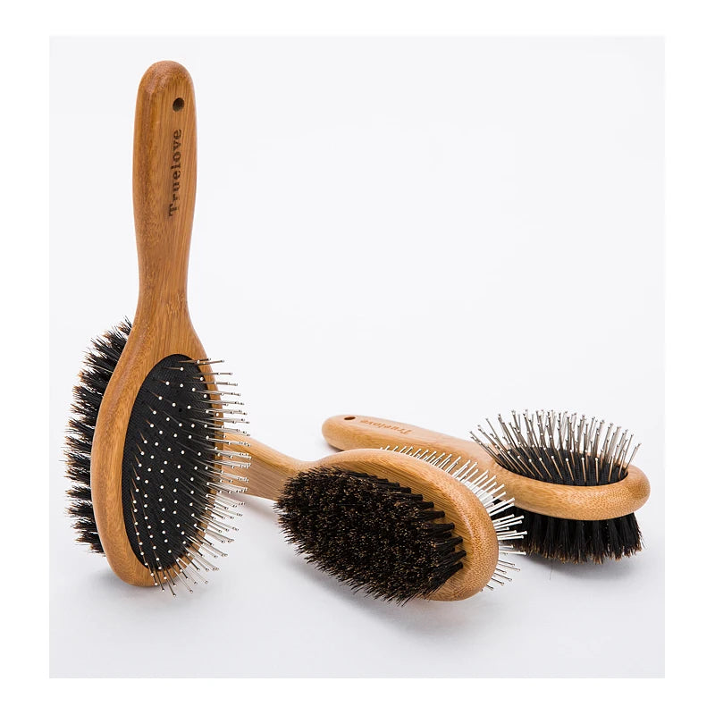 Pet Double-sided Brush Comb Stainless Steel