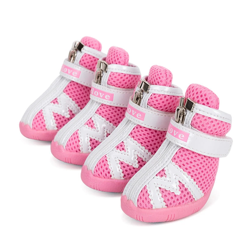 Mesh Fabric Dog Shoes Waterproof