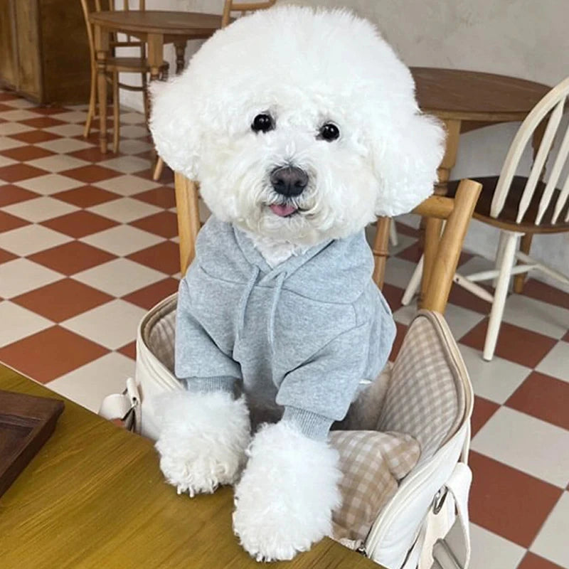 Winter Dog Hoodie Soft Warm Dog Clothes