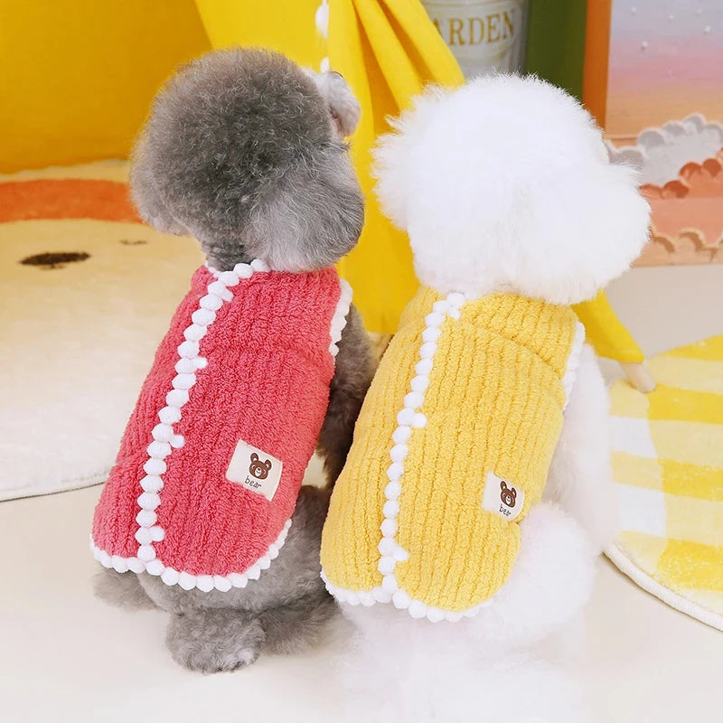 Winter Warm Dog Sweater Soft Fleece