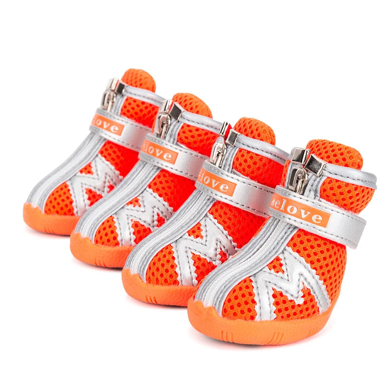 Mesh Fabric Dog Shoes Waterproof