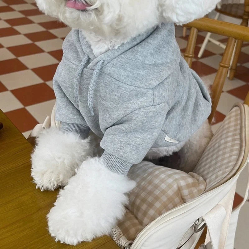 Winter Dog Hoodie Soft Warm Dog Clothes